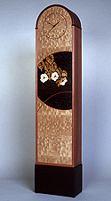 grandmother clock with marquetry  by Matthew Werner