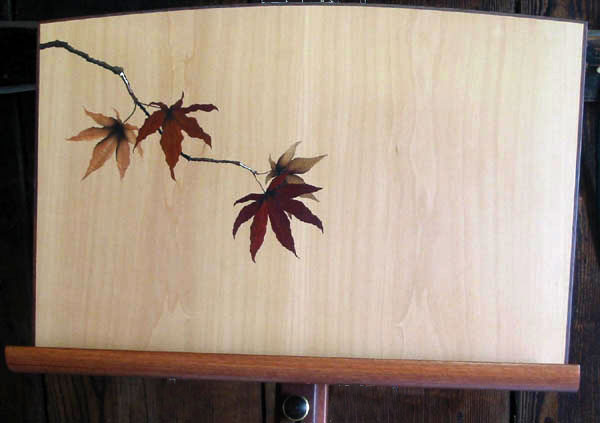 Custom Music Stand with marquetry by Matthew Werner